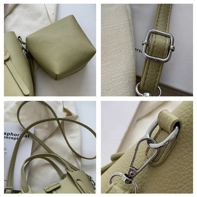 Borsa a Secchiello Minimalista con Tracolla