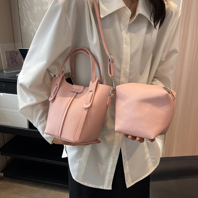 Borsa a Secchiello Minimalista con Tracolla