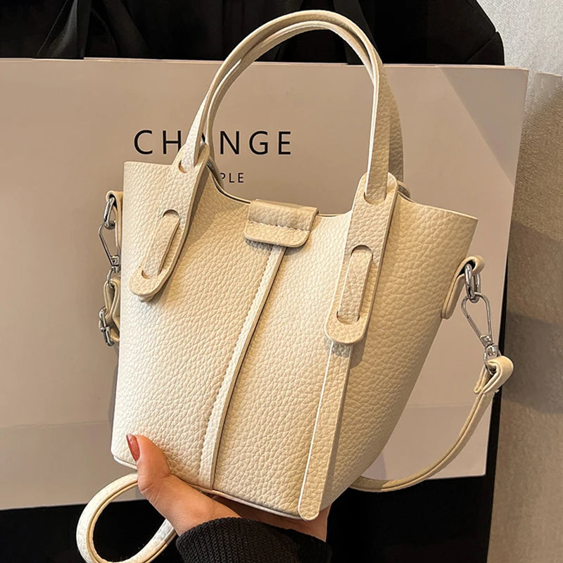 Borsa a Secchiello Minimalista con Tracolla