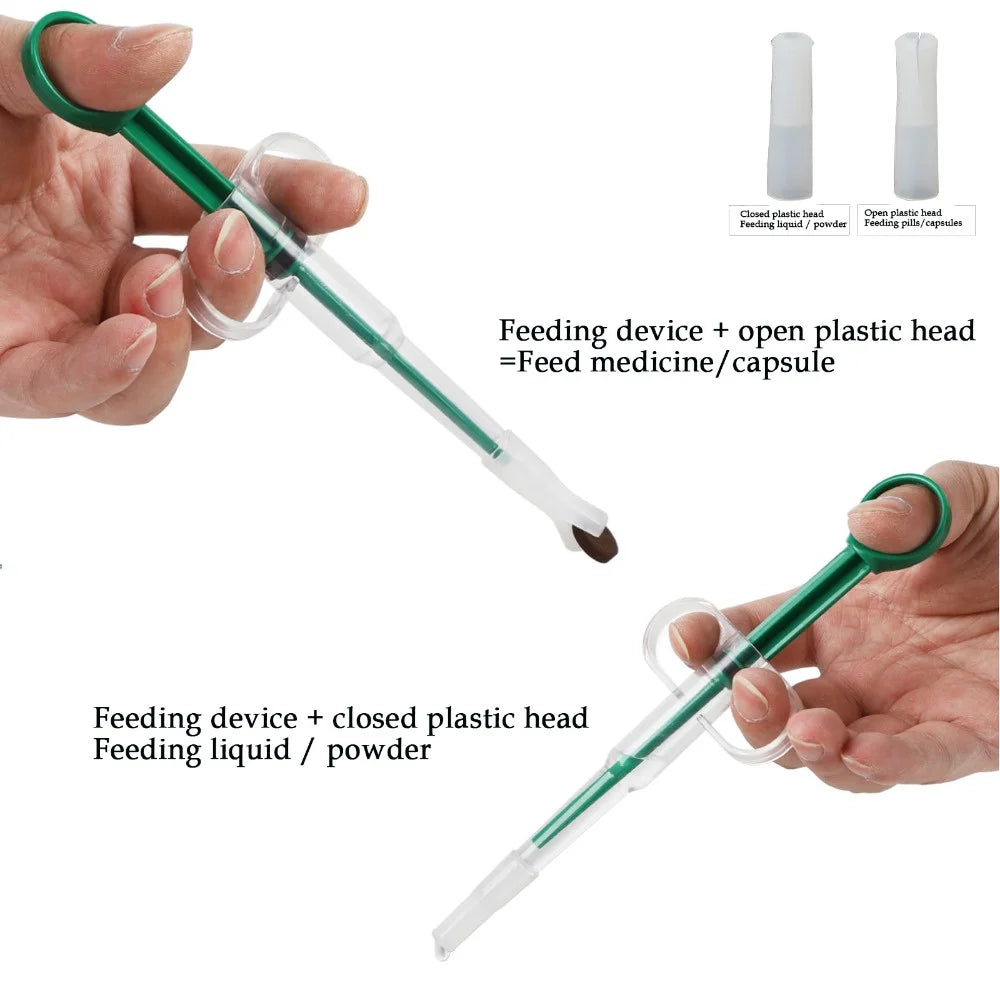 Siringe Somministrazione Medicine per Animali-Dosatore Pillole e Liquidi.