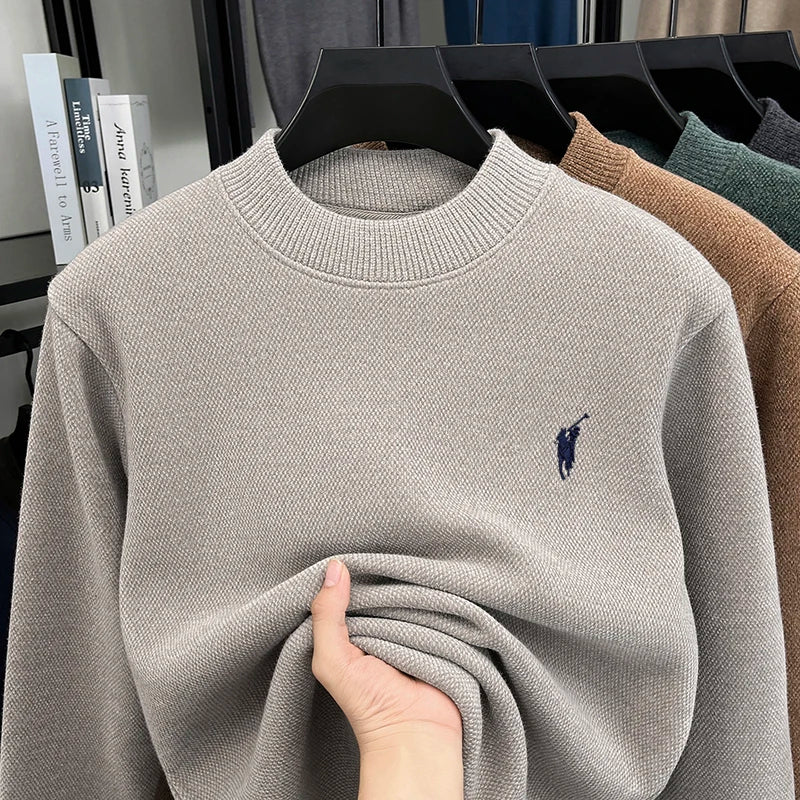 Maglione in Maglia a Lupetto da Uomo