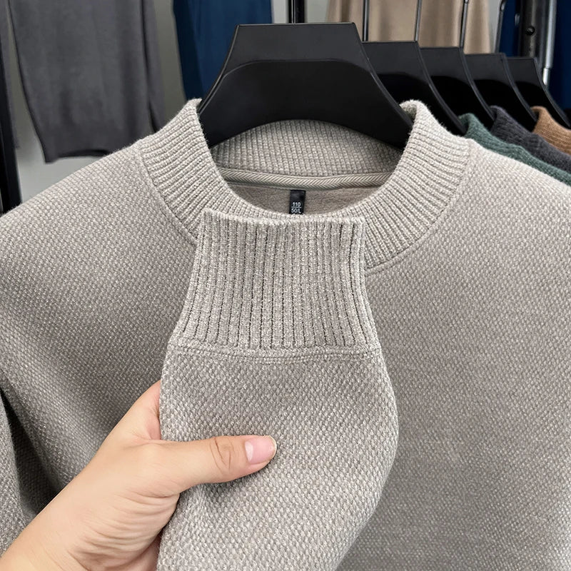 Maglione in Maglia a Lupetto da Uomo