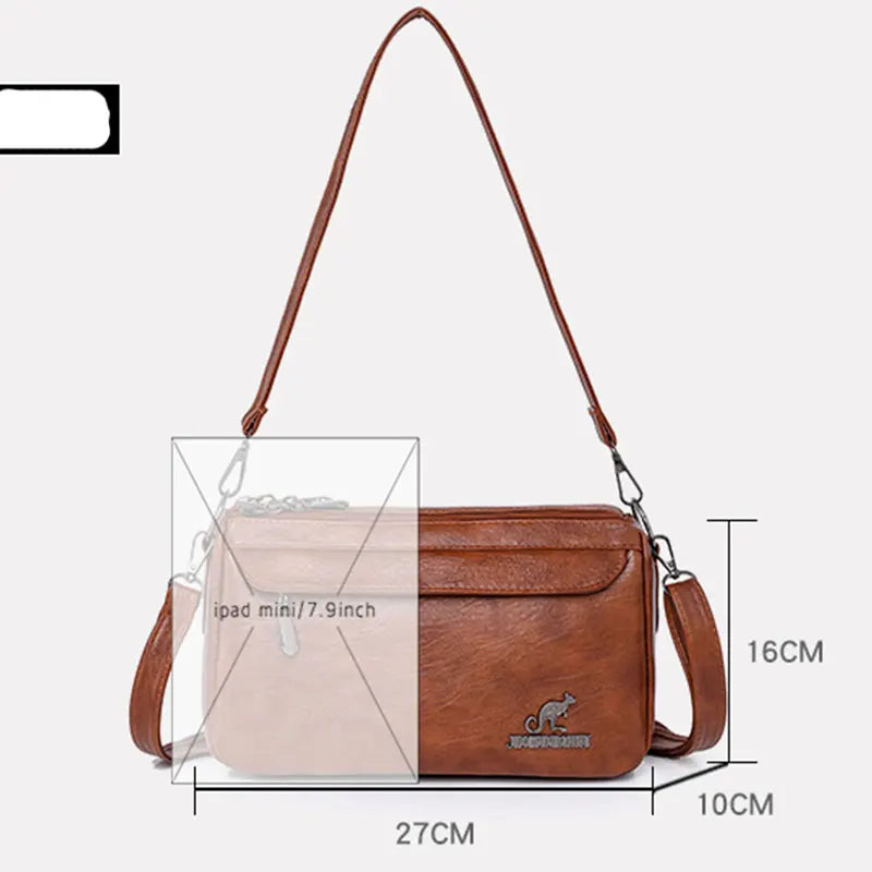 Borsa a Tracolla Vintage in Pelle