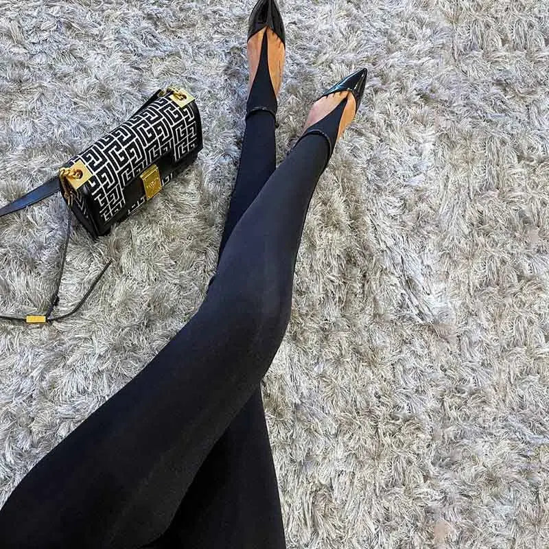 Leggings a Vita Alta con Staffa da Donna