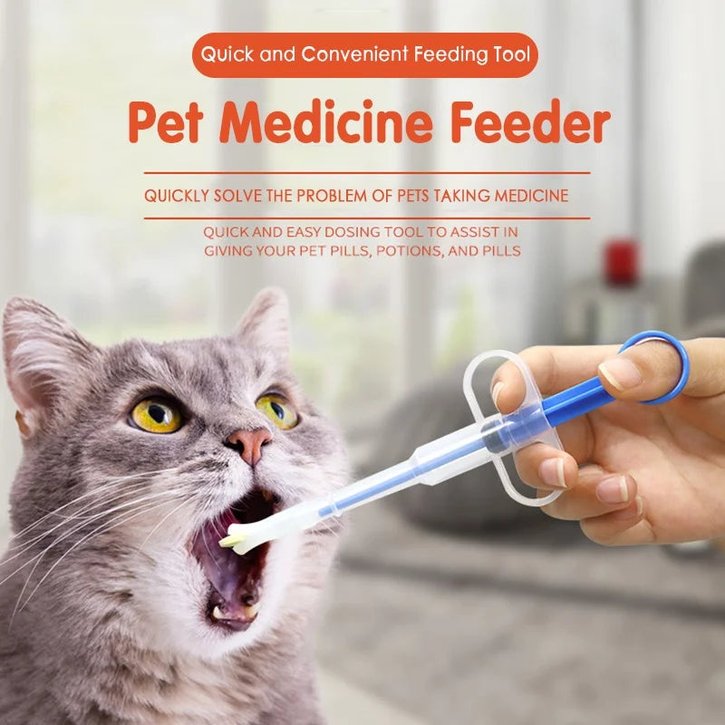 Siringe Somministrazione Medicine per Animali-Dosatore Pillole e Liquidi.