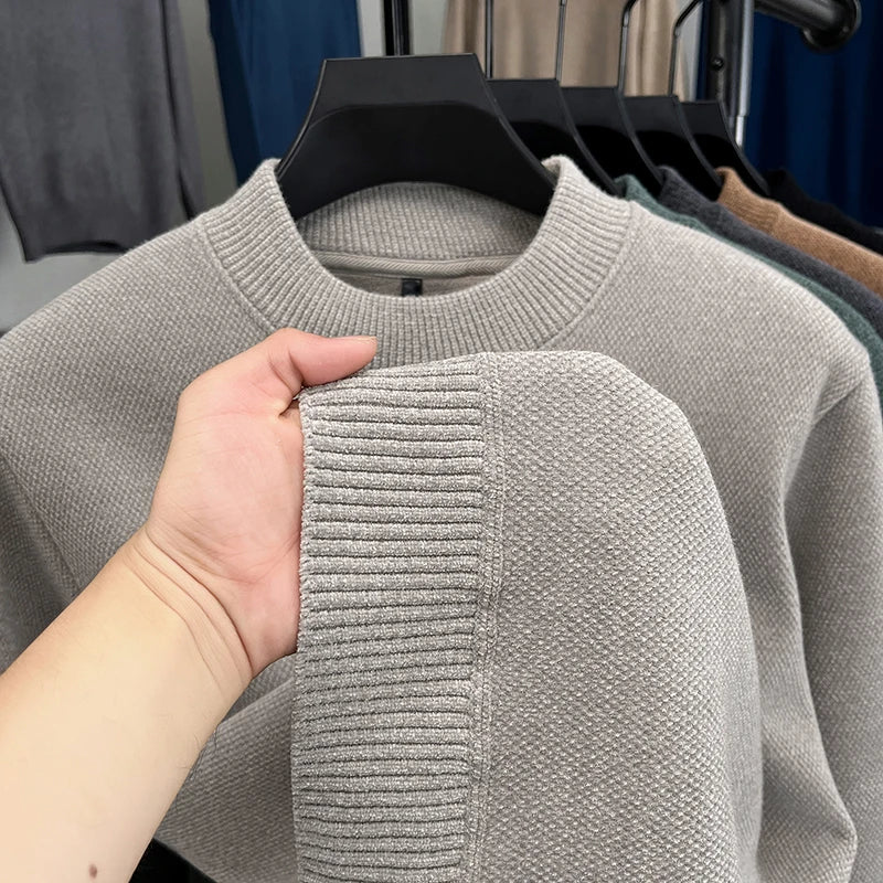Maglione in Maglia a Lupetto da Uomo