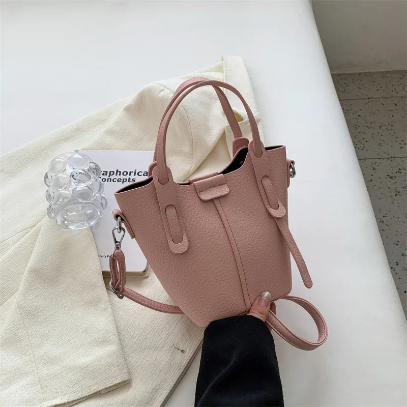 Borsa a Secchiello Minimalista con Tracolla
