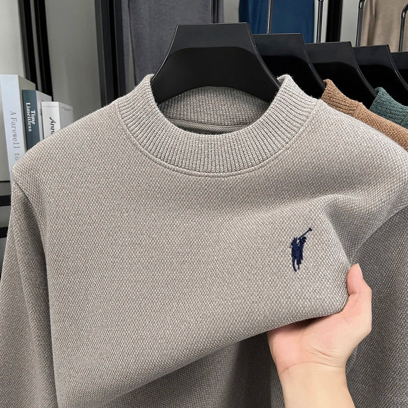 Maglione in Maglia a Lupetto da Uomo