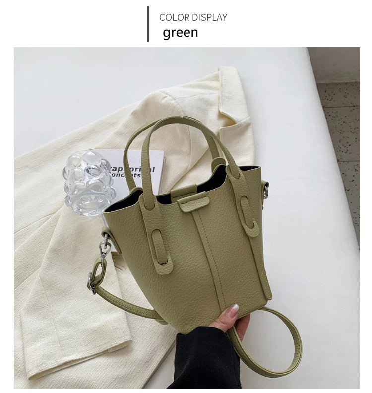 Borsa a Secchiello Minimalista con Tracolla