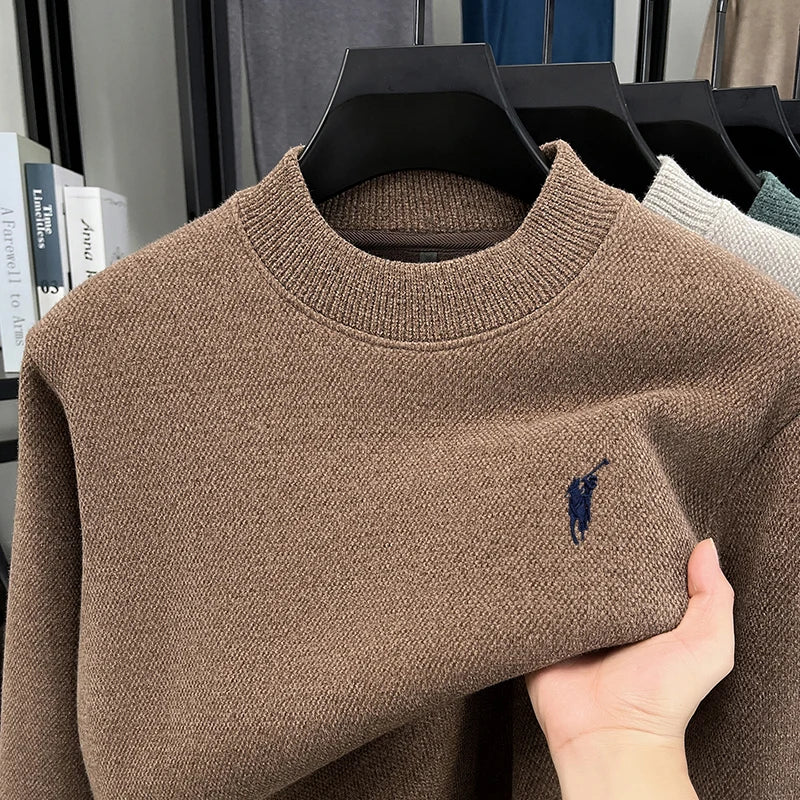 Maglione in Maglia a Lupetto da Uomo